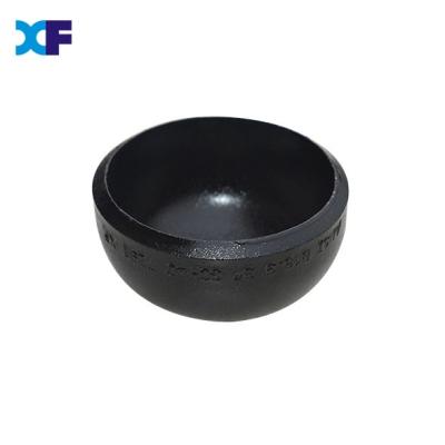 China Pressure Rating 10K SCH40 Black Paint Pipe Fitting Cap With Transparent Paint Finish à venda