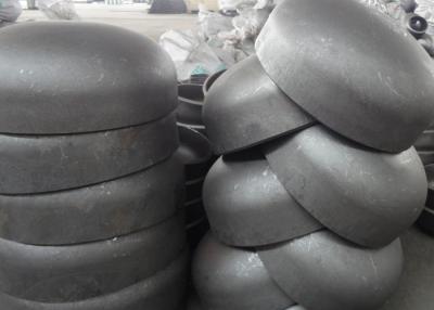 China Black Seamless Large Diameter Steel Pipe End Caps ANSI B16.9 SCH40 SCH80 for sale