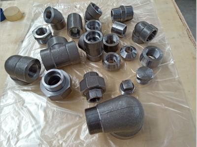 China Hot Dipped Galvanized Fitting ASME B16.11 ASTM A105 Elbow Cap Tee 3000LB for sale