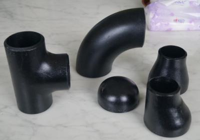 China Carbon Steel ASTM A234 WPB Fittings ANSI B16.28 1/2 Inch 48 Inch Black Paint for sale