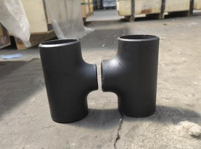 China ANSI B16.9 ASTM A234WPB CARBON STEEL PIPE TEE BLACK for sale