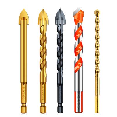China Metal Drilling CTT Tile Glass Drill Bit Customized 5-12mm Cross Head Multifunctional Drill Bit For Glass Ceramic Tile Drilling for sale