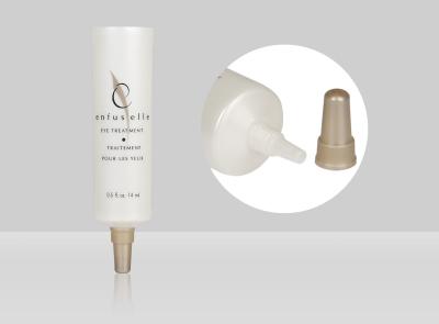 China Fundación líquida de la boca larga plástica cosmética del tubo D22mm 10-30ml con el tornillo en el casquillo en venta