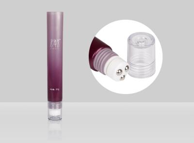 China os tubos especiais do aplicador 10-25ml esvaziam o gel feito sob encomenda do creme do olho com a bola de aço inoxidável da massagem à venda