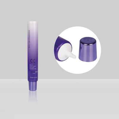 中国 空の注文の化粧品の管D25mm 20-60mlのプラスチック圧搾の管はノズルが付いているクリーム色の液体の基礎を注目する 販売のため