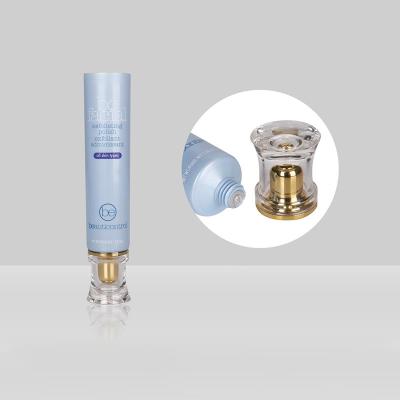 Chine Plastique vide cosmétique fait sur commande des tubes D25mm 20-60ml de compression crème avec le couvercle à visser à vendre