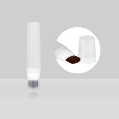 Chine Tube ovale en plastique de tube de l'emballage D30mm 30-60ml de rotation de base faite sur commande cosmétique vide de brosse à vendre