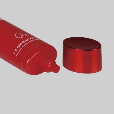 China creme de fundação plástico vazio do líquido do aperto do tubo 30-60ml plástico cosmético feito sob encomenda oval à venda