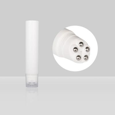 中国 マッサージのステンレス鋼の球が付いている注文の特別なアプリケーターの管のロゴのローションの化粧品のプラスチック円形の定形管 販売のため