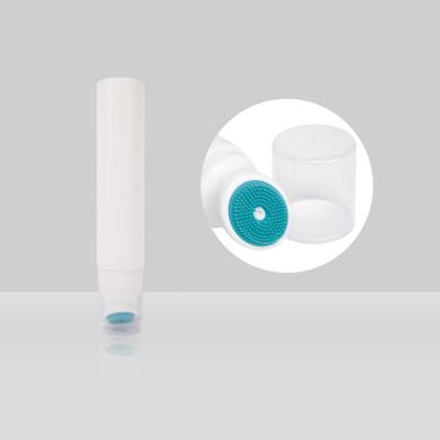 China Round Shaped Cosmetic Packing Tube Soft Silicone Head for sale