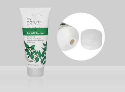 China 150-400ml Custom Cosmetic Tubes D55mm Empty Squeeze Plastic Facial Cleanser Tube With Flip Top for sale