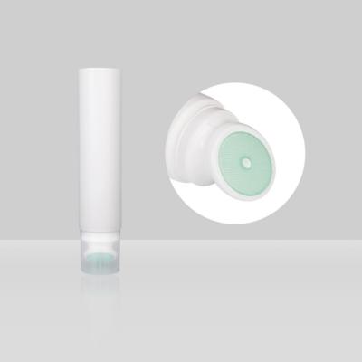 China Soft Custom Cosmetic Tubes D50mm Cleansing Tube Silicone Head Plastic Round Shaped for sale