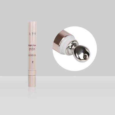 China D19mm 10-25ml Metal applicator custom cosmetic eye cream massage serum tube for sale