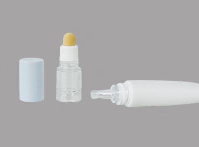 China D19mm Plastic Dropper Cosmetic Tube Packaging Eye Cream Essence Tube With Sponge Head for sale