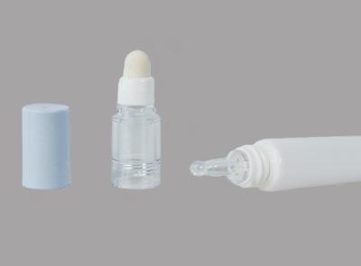 Cina D19mm Plastic Dropper Cosmetic Tube Packaging Eye Cream Essence Tube With Sponge Head in vendita