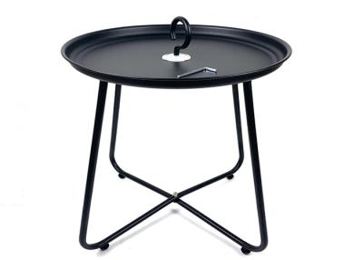 China E Coating Steel Outdoor Garden Table H46cm Dia 39cm for sale