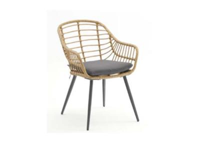 China Flat And Round Outdoor Garden Rattan Chair  250 Lbs Steel Frame for sale