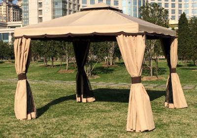 China Aluminum Roman Canopy Outdoor Gazebo With Double Flap 3 X 3 X 2.6M for sale