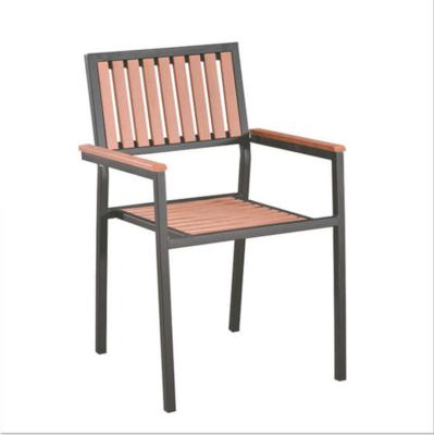 China Waterproof Plastic Teal Stacking Armchair For Family Dining Outdoor for sale