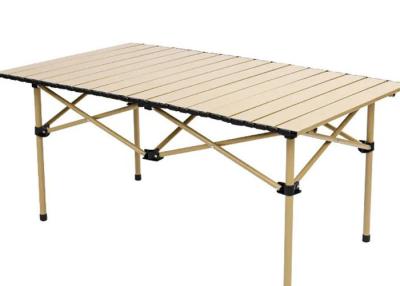 China Outdoor Furniture Camping Collapsible Picnic Roll Up Table Portable Folding Table for sale
