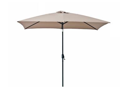Chine Logo adapté aux besoins du client résistant de vent extérieur de meubles de parasol de jardin de Sun de cadre en acier à vendre