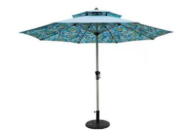 China Sun Protection 2.5 M Outdoor Umbrella , Aluminum Polyester Garden Sun Shades Parasols for sale