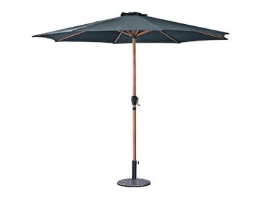 China Steel Polyester Outdoor Sun Parasol , Large Waterproof Garden Umbrellas for sale