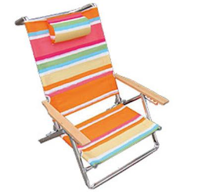 China 600D Polyester Arm Low Camping Foldable Chair Tommy Bahama Folding Beach Chair for sale
