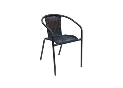 China Anti Mould Garden Rattan Chair Metal And Wicker Patio Chairs 2.9kg for sale