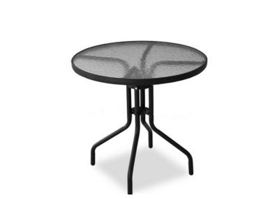 China Waterproof Steel Frame Tempered Glass Outdoor Table EN581 Approved for sale