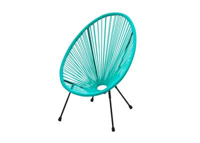 China Steel Frame Child Outdoor Rattan Chair KD Stackable for sale