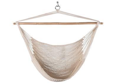 China Nontoxic Hanging Hammock Chair Indoor With Polyester Cotton Rope Material for sale