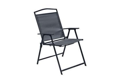 China Steel Foldable Textilene Garden Chairs Powder Coating Color for sale