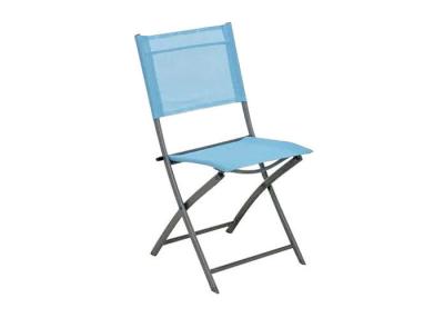 China Textilene Steel Camping Foldable Chair Metal Folding Picnic Chair OEM ODM Supported for sale
