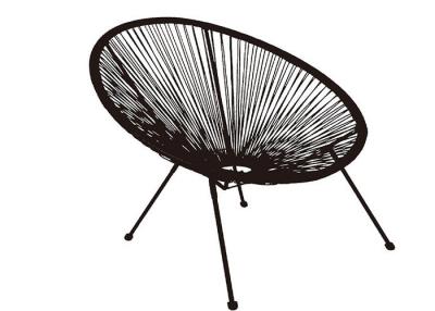 China Stackable K.D. Steel Rattan Chair With Powerful Capacity 250 Lbs for sale