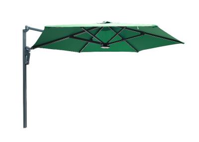 China 2.5m Green Color Garden CE Wall Mount Parasol for sale