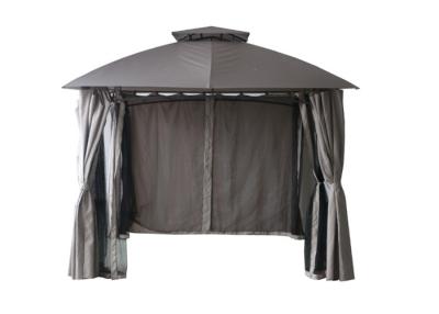 China Double Roof Polyester Gazebo 3x3 With Powder Coating for sale