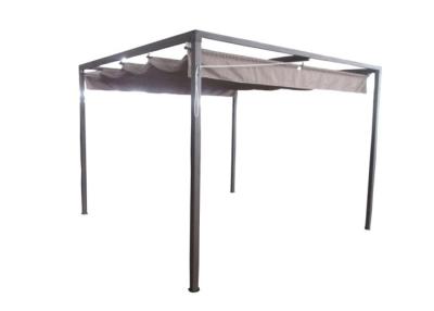 China Metal Top Garden Tents 3x3 Outdoor Steel Gazebo With Sun Shade for sale