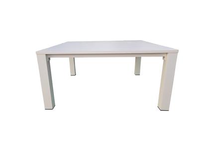 China 160 Outdoor Garden Table Square Aluminium Assembly Multi Person Dining for sale