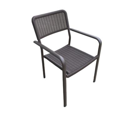 China Garden Plastic Seat 83.5cm Metal Stack Chair Outdoor Furniture for sale
