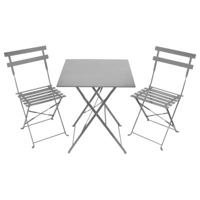 China Conjunto de 3 peças de mesa e cadeiras dobráveis ​​para pátio BSCI ao ar livre à venda