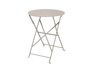 China Outdoor Indoor 60cm Dia Round Metal Table Full Steel for sale