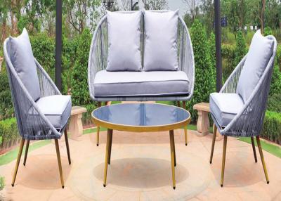 中国 現代家様式のBsciの屋外の庭のテラスの家具の藤のソファー セット 販売のため