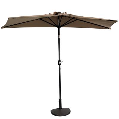 China Half Side Balcony Umbrella Outdoor Stand Pole Wall Parasol DIA2.3M for sale