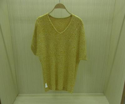 Китай Желтый цвет напечатал женщин пуловера свитеров плащпалаты девушки связанной верхнюю часть пуловером продается