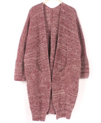 China Suéteres macizos para mujer de Customzied con ropa de la blusa de Knited del hilado del mapache del bolsillo en venta