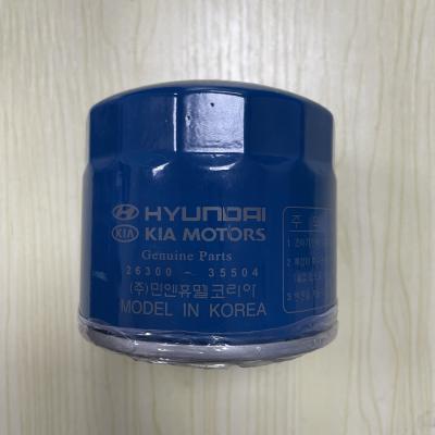 China Genuine Parts Hyundai Oil Filter 26300-35504 For Kia Motors à venda