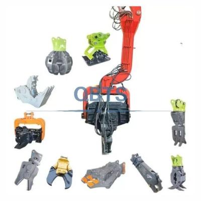China 20-Ton Hydraulic Vibratory Hammer And Side Clamp Attachment For Kobelco SK210LC-8 for sale