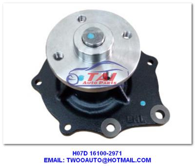 China H07d 16100-2971car Power Steering Pump , Hino H07d Diesel Engine Parts Water Pump for sale