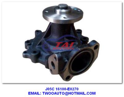 Chine Pompe à eau de J05c 16100-E0270, OEM 16100-E0270 de pompe à eau de Hino J05c de pièces de moteur à vendre